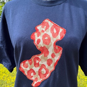 Leopard New Jersey State/ US State Shirt