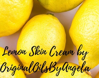Whipped Lemon Skin Cream is made with REAL LEMONS!