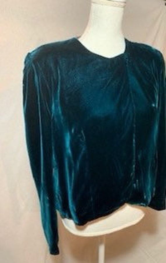 Vintage Victoire Velvet Jacket - image 2
