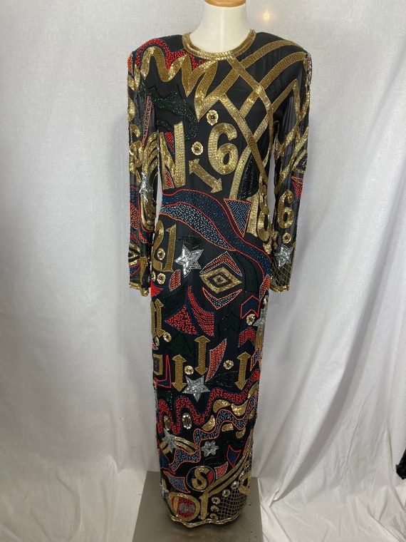 vintage beaded full length Gem