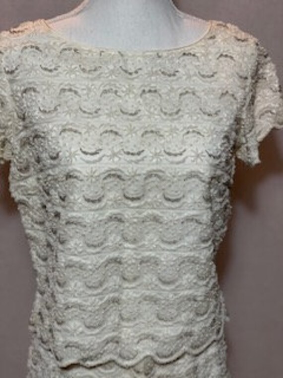 Lily Koo Two-Piece Hand-Beaded Matching Skirt & To