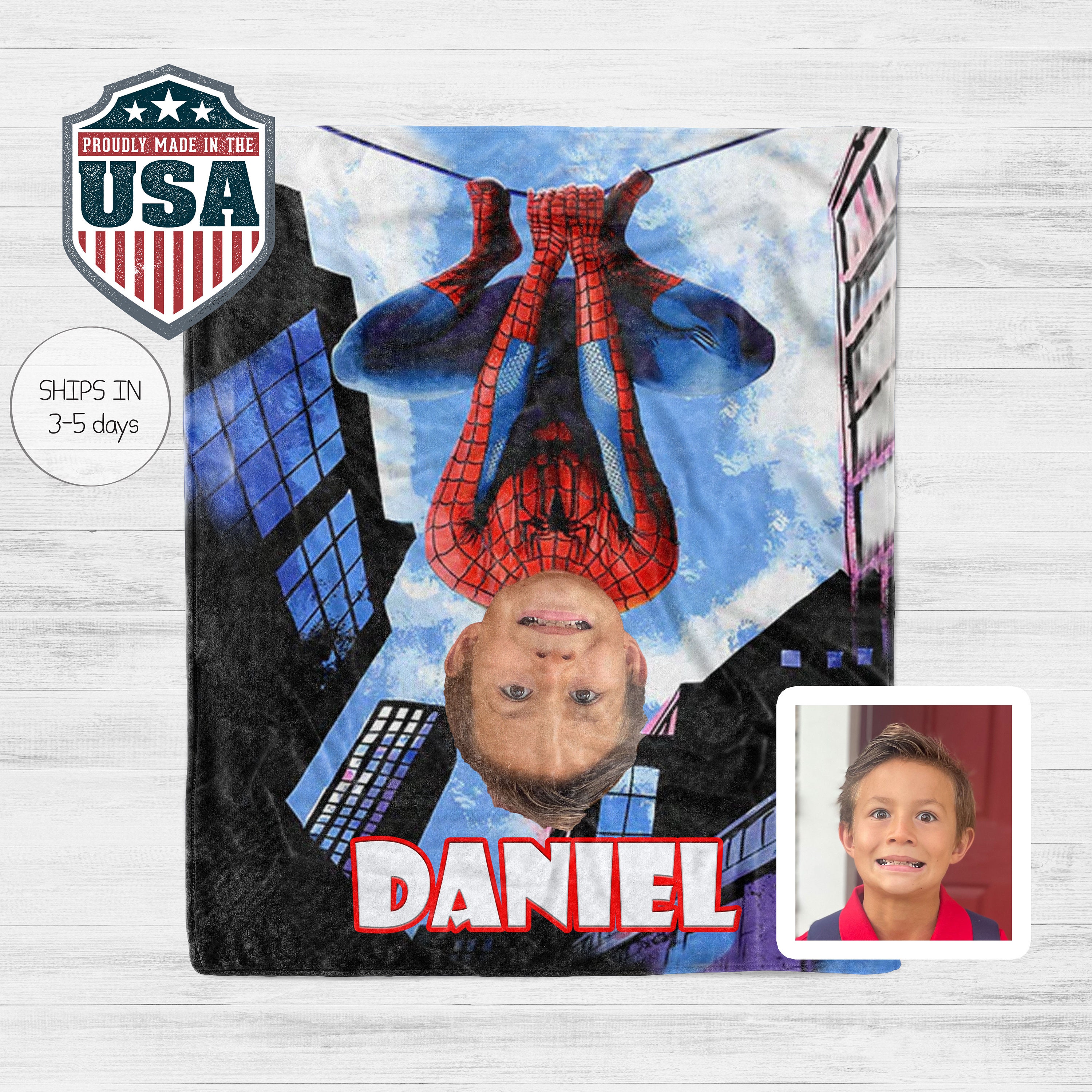 Discover Kids Superhero Blanket, Personalized Kids Blanket