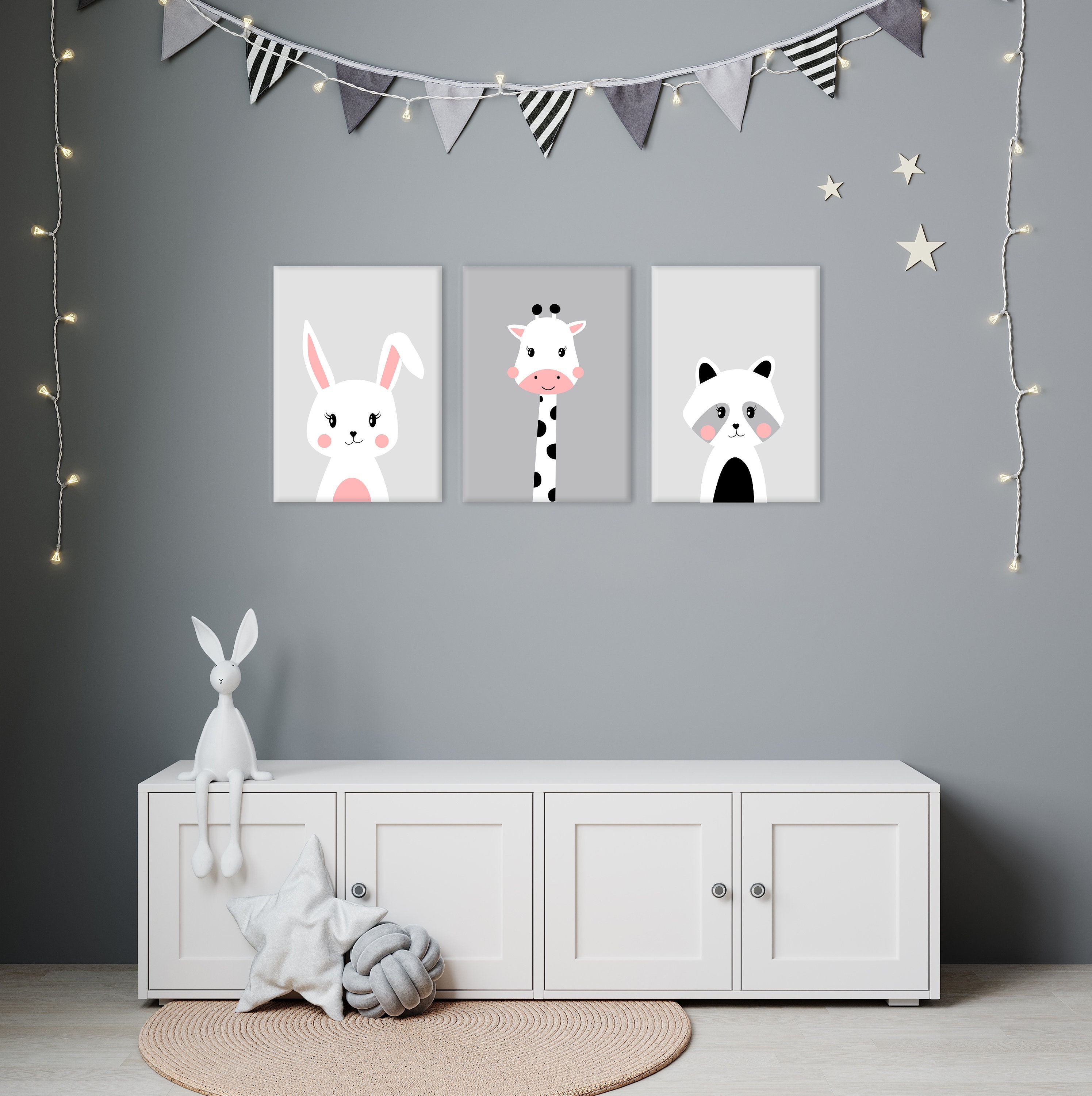 Ready to Hang Wall Art Nursery Decor Kids Wall Canvas Etsy UK