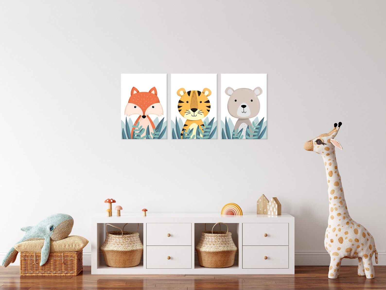 Ready to Hang Wall Art Nursery Decor Kids Wall Canvas Kids Room Decor