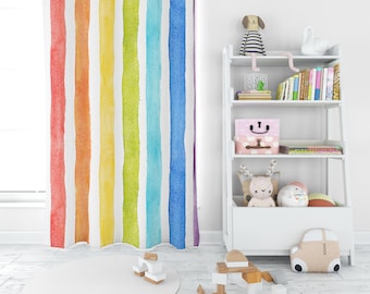 Watercolor Rainbow Curtains, Rainbow Curtains , Kids Room Curtains, Girls Room Curtains, Boys Room Curtains, Kids Room Decor