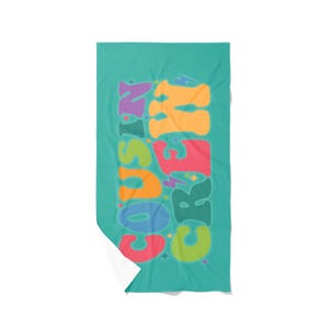 Personalized Beach Towel For Cousins, Cousin Crew Kids Beach Towel, Family Vacation Beach Towel For Boys, Matching Cousins Gift