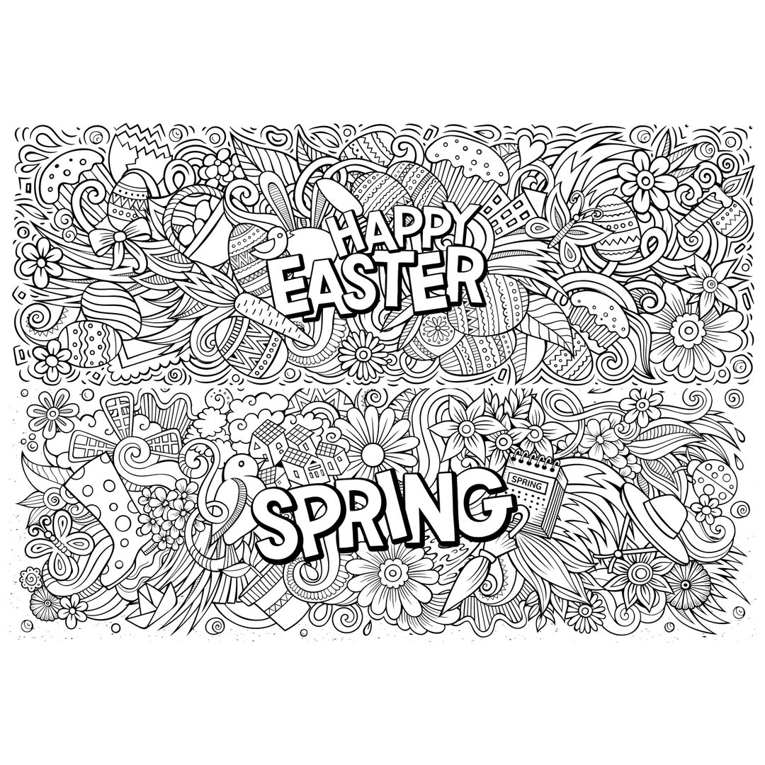 Big Coloring Sheet for Kids Huge Coloring Sheets 30 X - Etsy