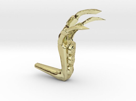 Golden Claw Elder Scrolls Skyrim Gold Steel 18k Gold Etsy