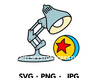 Lámpara Pixar SVG Cortar Imagen PNG