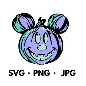 Pumpkin Mickey SVG Cut Image PNG