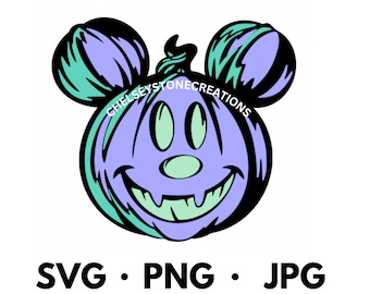 Pumpkin Mickey SVG Cut Image PNG