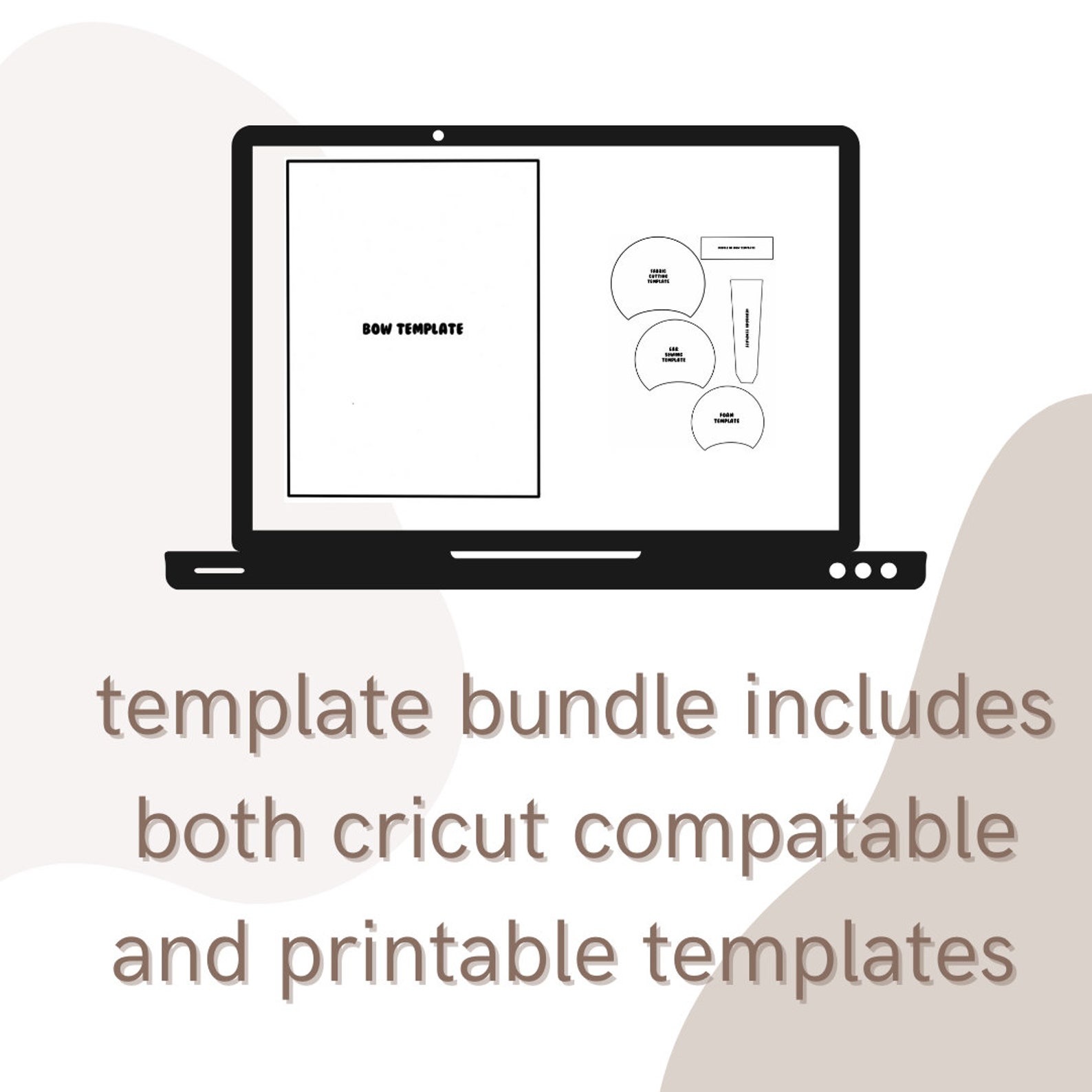 Mouse Ear Templates Printable or Cricut Compatible 6 Templates Included ...