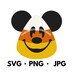 Mouse Ear Templates Printable or Cricut Compatible 6 Templates Included ...
