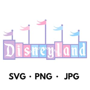 Disneyland teken SVG gesneden afbeelding PNG