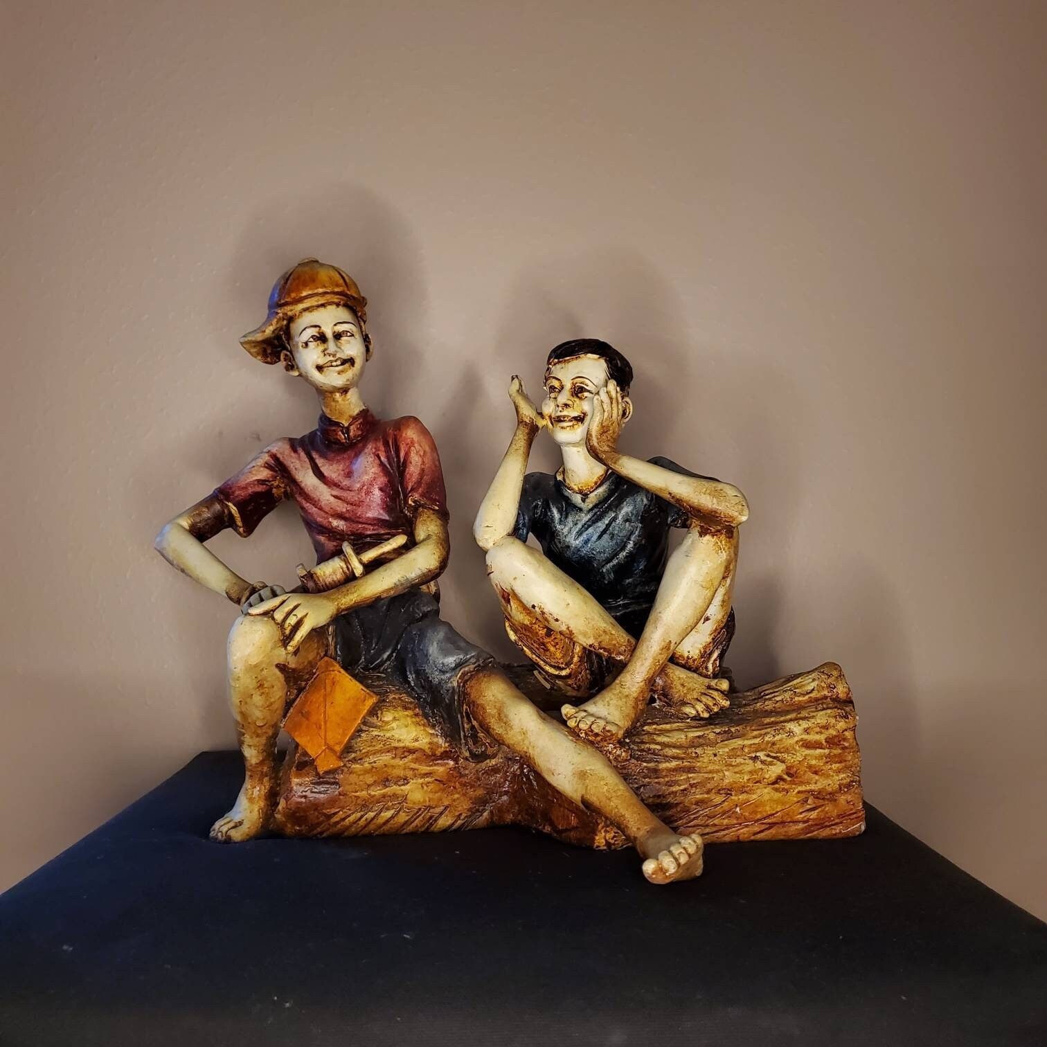 Resin Art Sculpture, Polyresin Statue, Indian Art, Indian Contemporary Art, Showpiece, Housewarming Gift, Home Office Decor, Wedding Gift