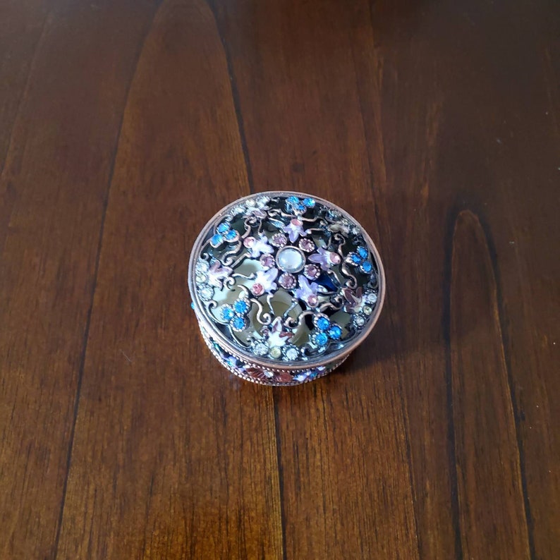 Jewelry Box Metal Jewelry Box Metal Trinket Box Jewelry Etsy