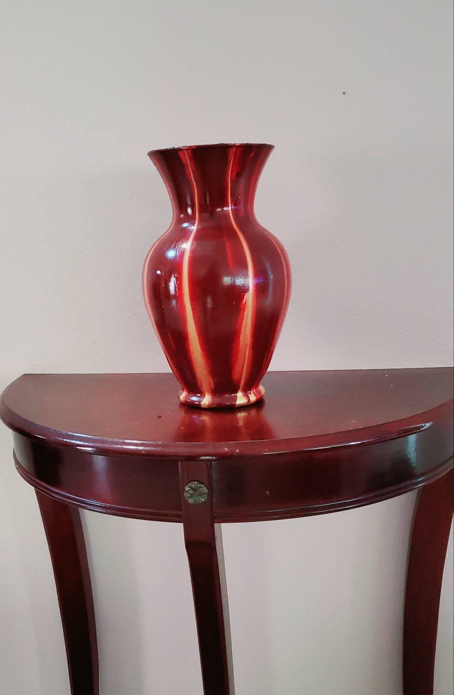 Acrylic Vase Acrylic Flower Painting Acrylic Pouring Vase Etsy