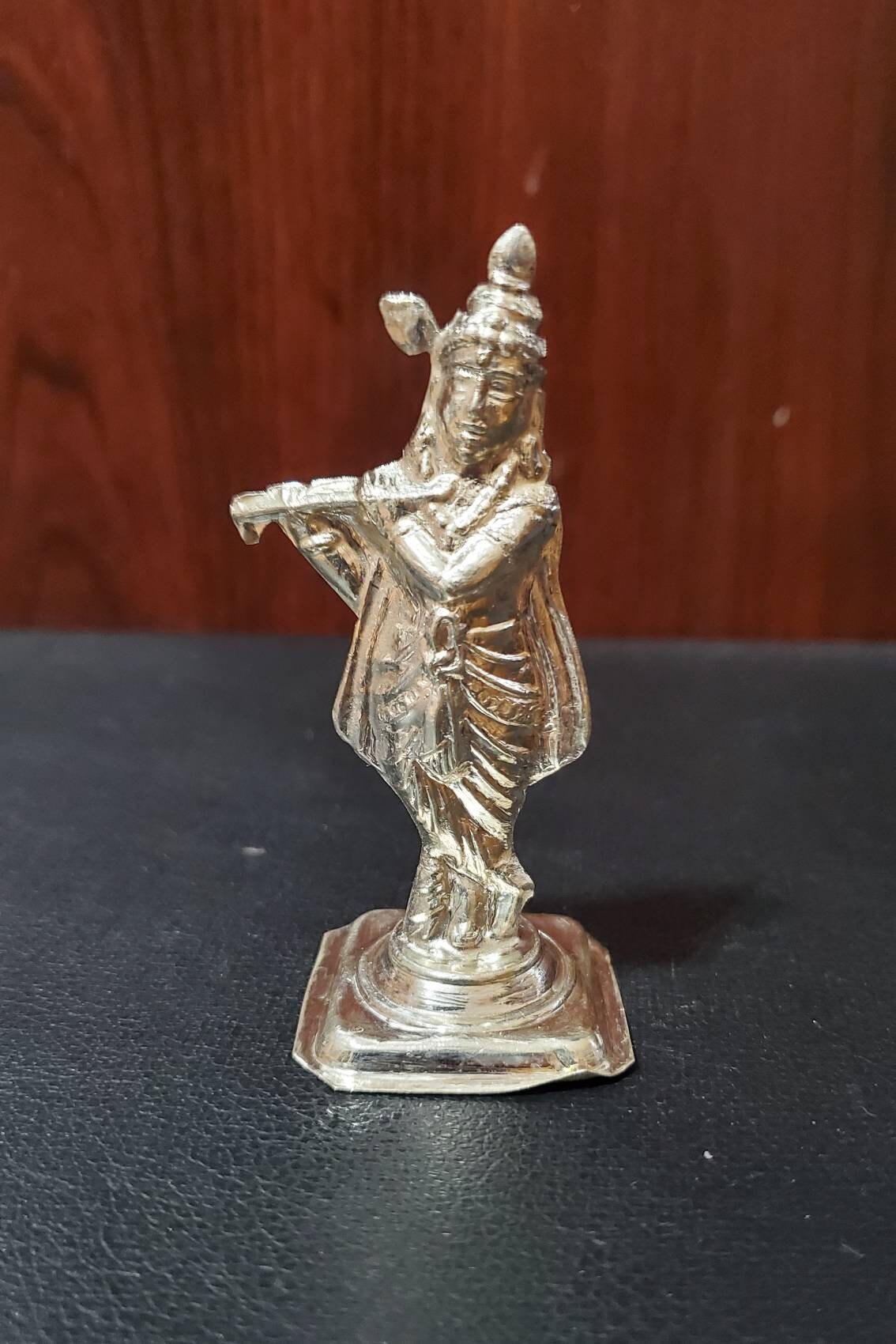 KRISHNA SILBER STATUE, Krishna Laxmi Sai Baba Silber Statue, Home Pooja