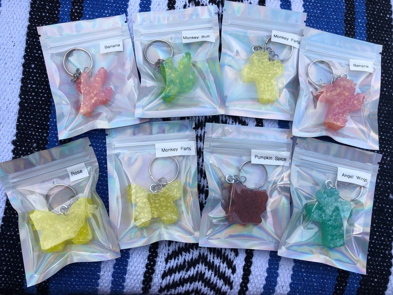 Car freshie aroma beads keychain CUSTOM Keychain Etsy