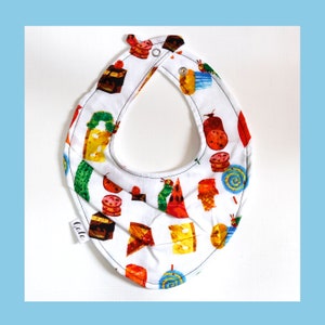 Baby Bib (100% Cotton) - The Very Hungry Caterpillar - Made in New Zealand