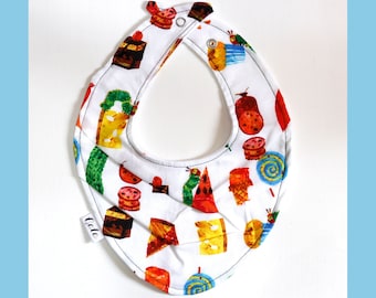 Baby Bib (100% Cotton) - The Very Hungry Caterpillar - Made in New Zealand
