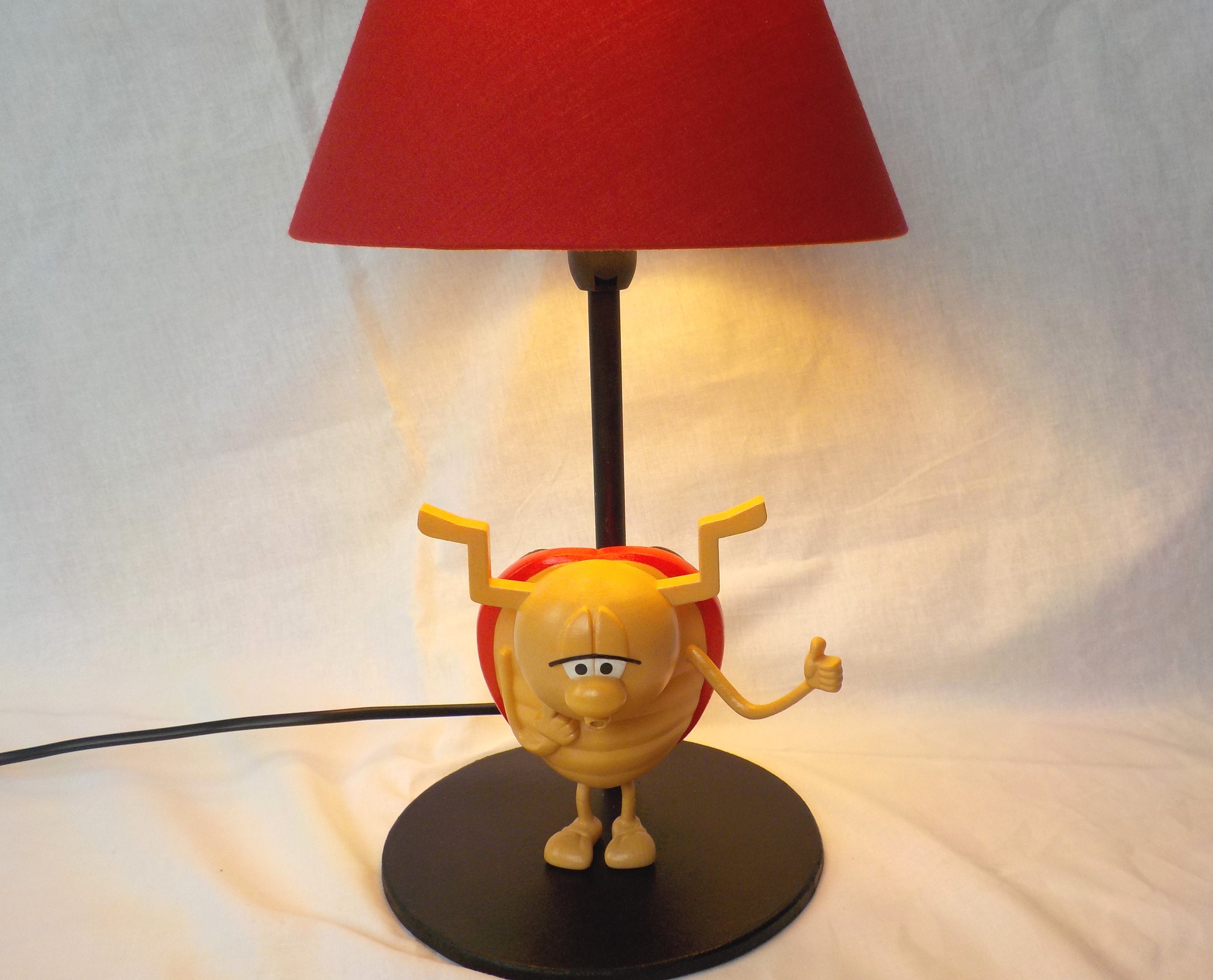 Lampe - Coccinelle de Gotlib/Impression 3D Peinte à Ma Main