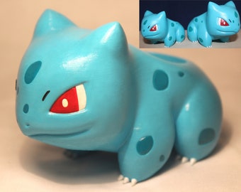 Bulbasaur flower pot / Bulbizarre - hand painted 3D printing and varnish - 2 different sizes to choose from