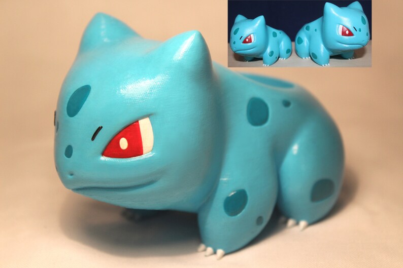 Pot de fleur Bulbasaur / impression 3D peinte à Etsy