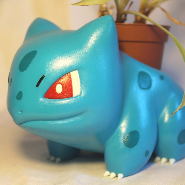 Pot Bulbasaur / Bulbizarre - impression 3D peinte à la main