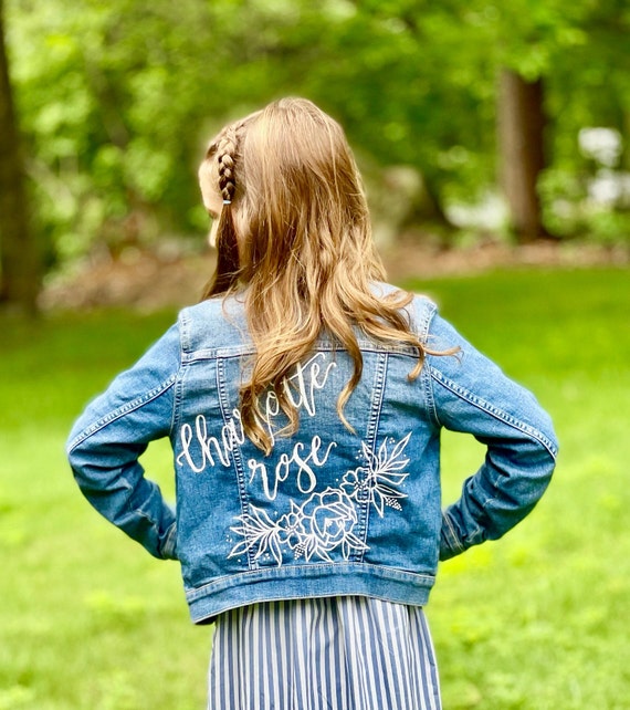 Print Girl Girls Denim Jacket Good Quality Coat Kids Children Outerwea –  Toyszoom