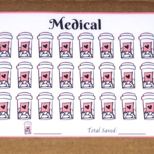 Laminated Medical Savings Challenge Reusable