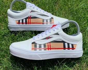 custom burberry vans