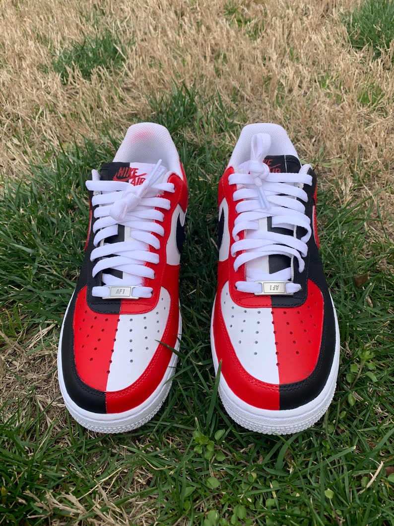 half white half black af1