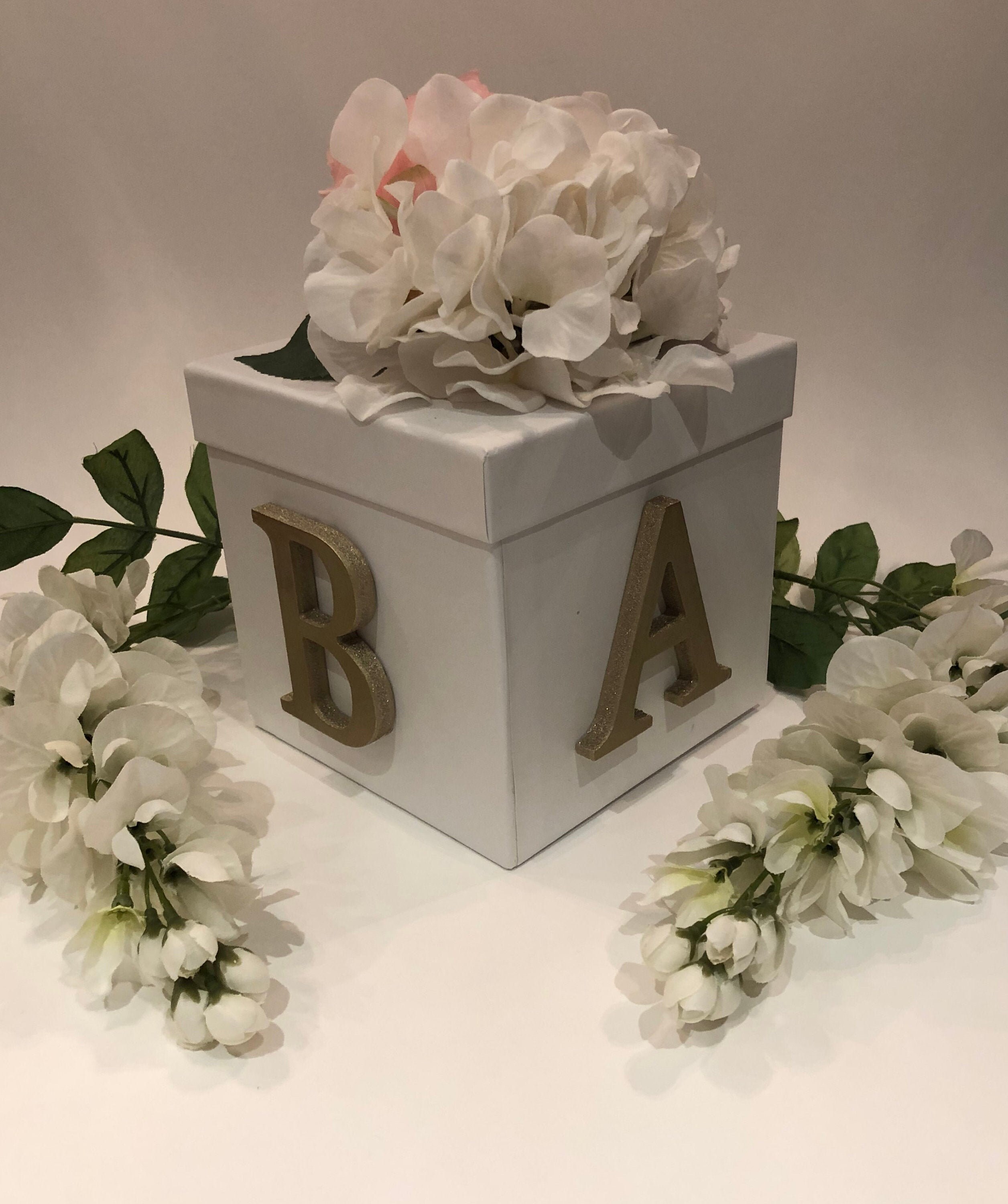 Baby Shower Centerpiece White Box Centerpiece Gender Etsy.de