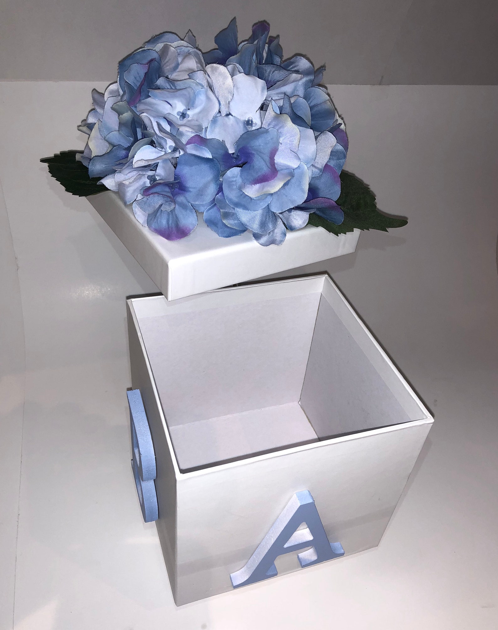 Baby Shower Centerpiece White Box Centerpiece Gender Reveal Party Baby