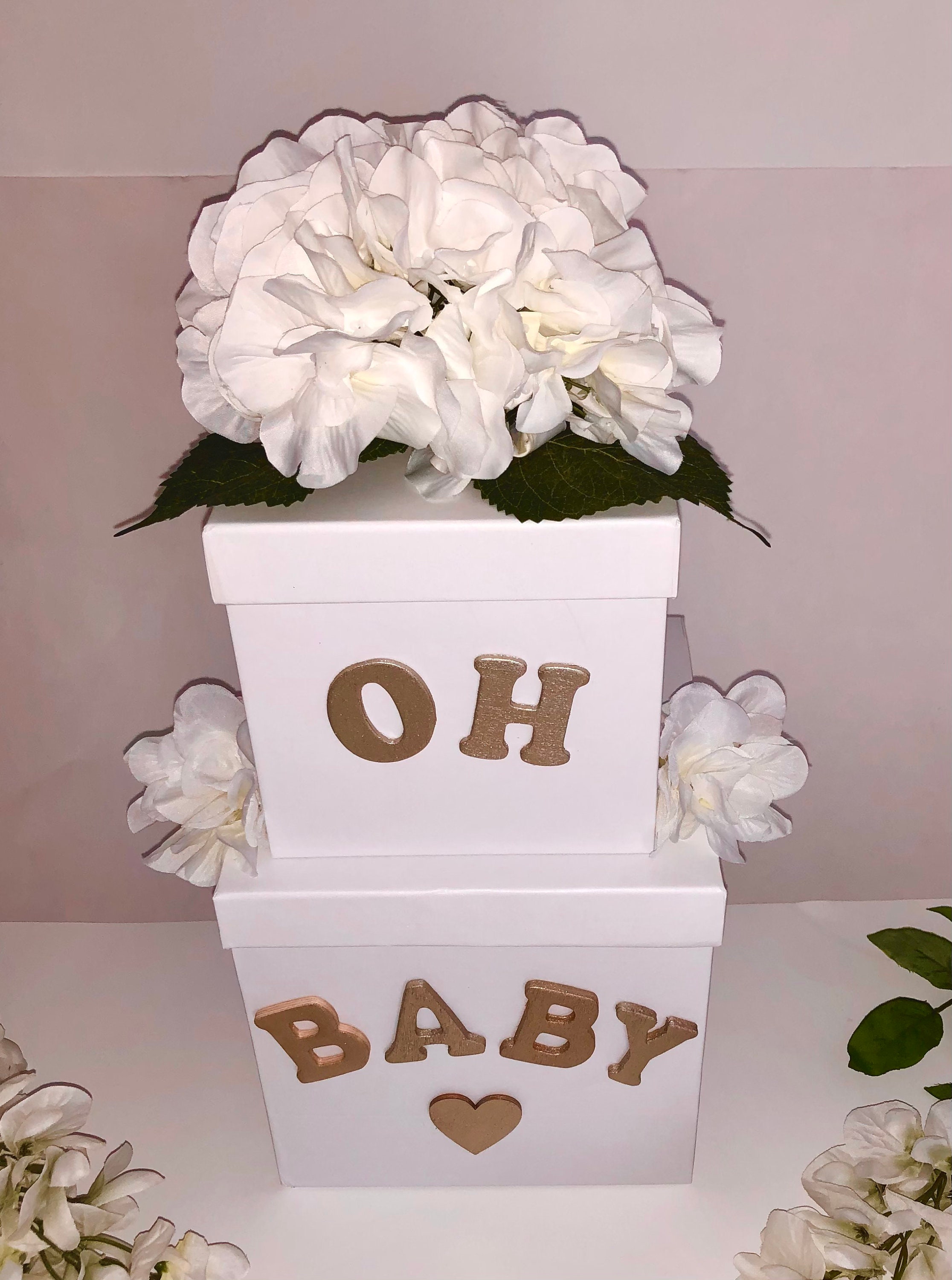 Baby Shower Centerpiece OH BABY Customizable Centerpiece Gender Reveal