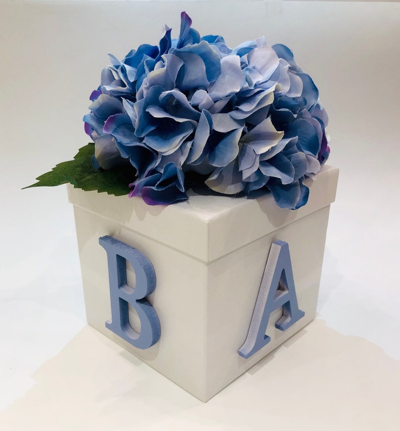 Baby Shower Centerpiece White Box Centerpiece Gender Etsy