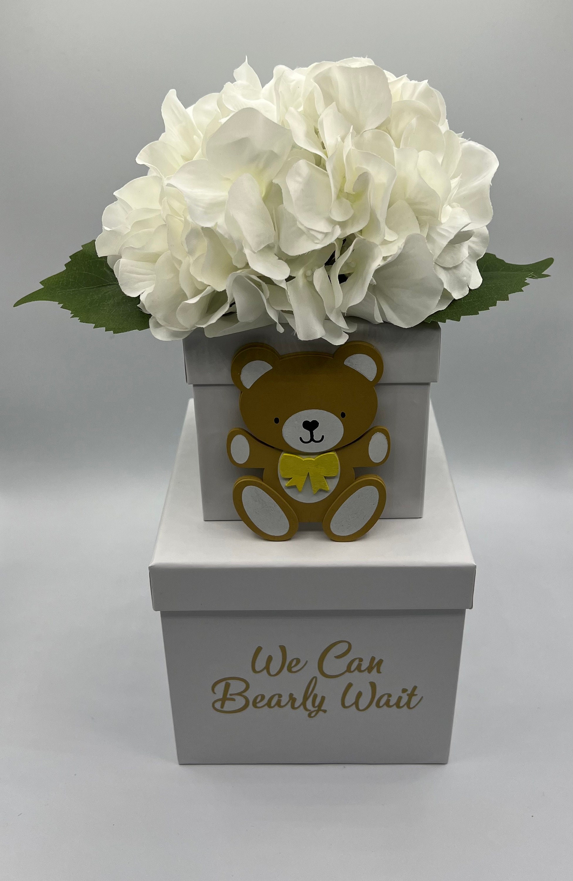 Teddy Bear Theme Baby Box | Baby Shower Centerpiece | Baby Shower Décor ...