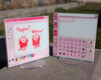 Retro Desktop Pixel Art Dry Erase Boards