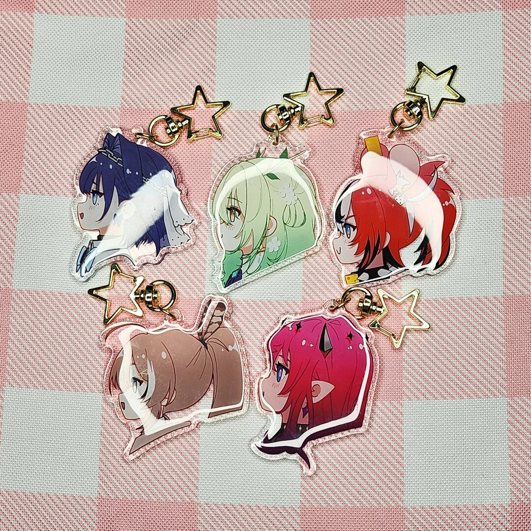 Idol Keychains Vtuber Idol Keychains - Time Warden, Kirin, Rat, Owl, Nephilim - Etsy