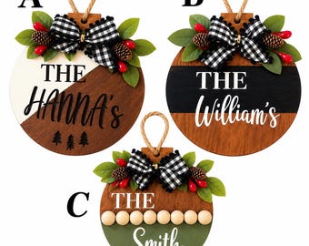 Personalized Christmas Ornaments, Christmas Gifts for Friends and Family, Christmas Gifts for Coworkers, Wooden Ornaments