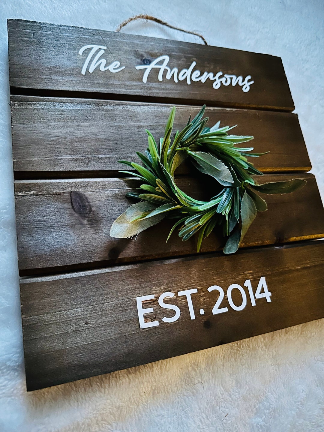 Personalized Family Name Sign / Custom Wood Sign/ Last Name Sign ...