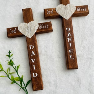 Personalized cross, custom cross, baptism gifts , Easter gifts, kids prayer corner