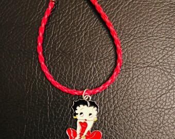 8pcs Betty Boop 16mm picture charms pendants jewellery making craft UK