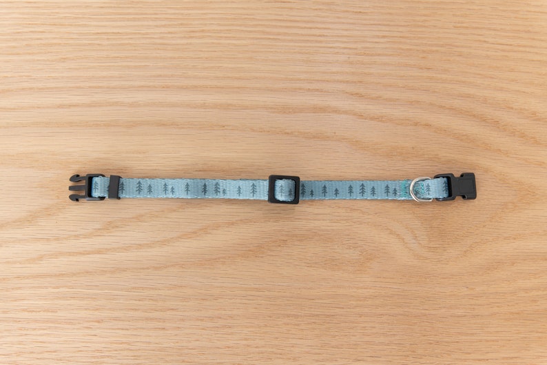 Breakaway Pine Tree Sage Green Cat & Kitten Collar Cat Face Etsy