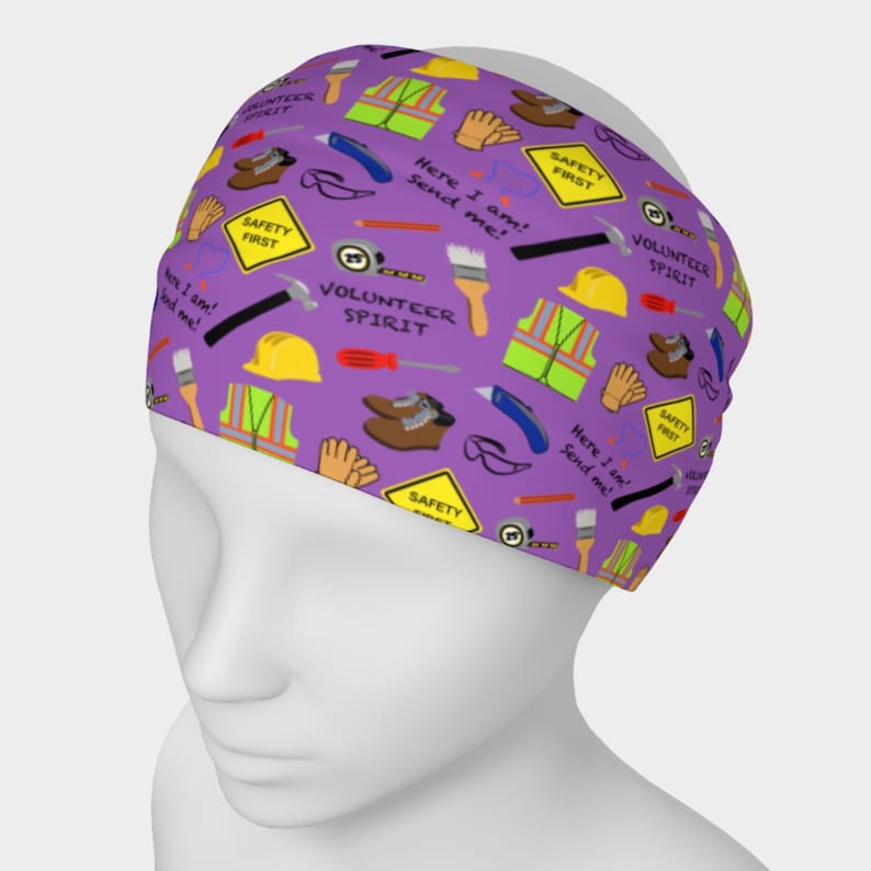 Safety First Construction Volunteer Headband Etsy