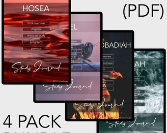 PDF Bible Study Journals Hosea- Jonah (4 pack)