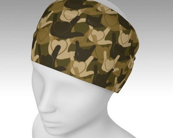 ASL ILY Camo Headband