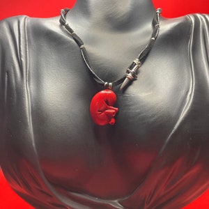 Knife in the Kidney Leather Necklace