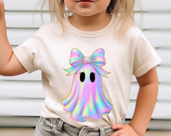 Halloween Girls Ghost Shirt, Boo Halloween Shirt for Girls, Cute Fall Girls Shirt, Kids Halloween Shirt, Halloween Little Girl Shirts